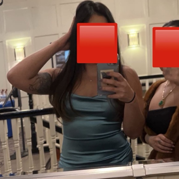 Windsor Lolita High Slit Satin Formal Dress Size Medium - Picture 5 of 5